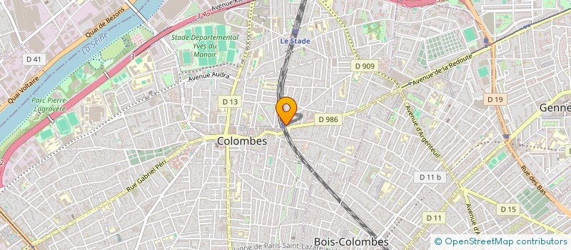 localisation de l'entreprise ARC à COLOMBES