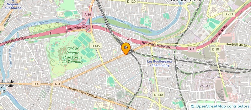 localisation de l'entreprise ARC à CHAMPIGNY-SUR-MARNE