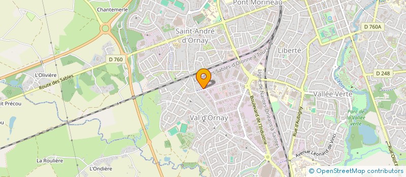 localisation de l'entreprise ARC à LA ROCHE-SUR-YON