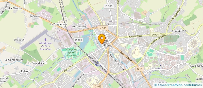 localisation de l'entreprise ARC à FLERS
