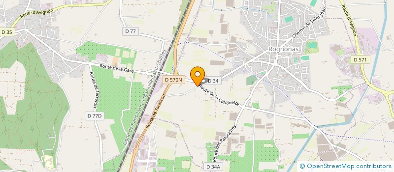 localisation de l'entreprise ARC-AGRI  ROGNONAS