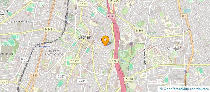 localisation de l'entreprise ARC ALEXANDRE IMMOBILIER  CACHAN