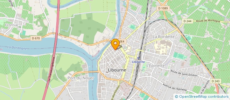 localisation de l'entreprise ARC - ALLIANCE DE LA RECONQUETE CHRETIENNE  LIBOURNE