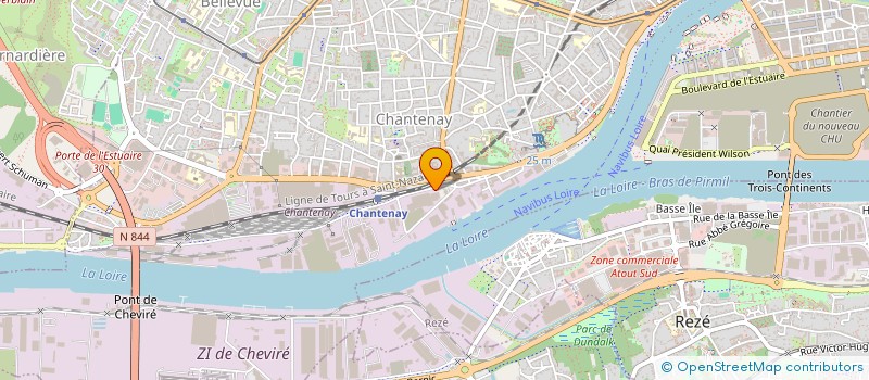 localisation de l'entreprise ARC ATLANTIQUE TRANSPORTS LOGISTIQUE à NANTES