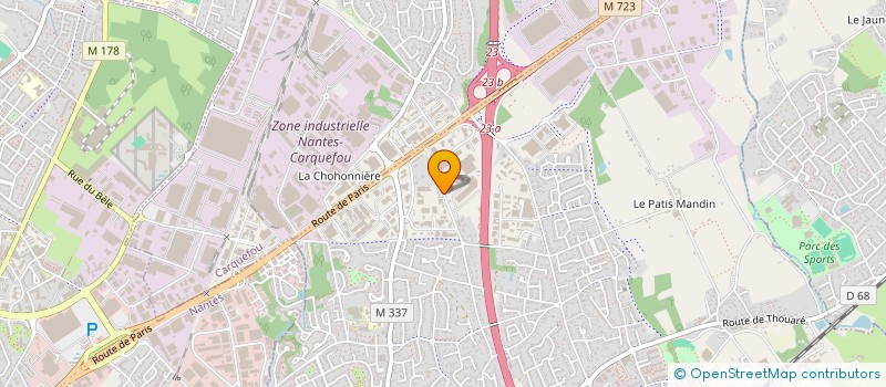 localisation de l'entreprise ARC AUTOMOBILE SERVICE LOCATION à SAINTE-LUCE-SUR-LOIRE