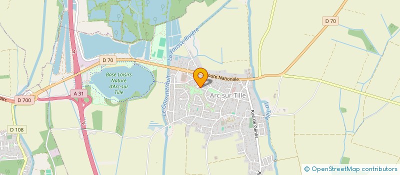 localisation de l'entreprise ARC AVENTURES EVENTS  ARC-SUR-TILLE