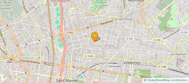 localisation de l'entreprise ARC BAT ENTREPRISE GENERALE TCE à MONTREUIL