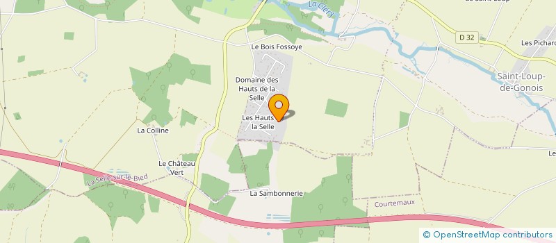 localisation de l'entreprise ARC BATI à LA SELLE-SUR-LE-BIED