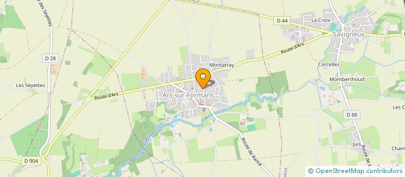 localisation de l'entreprise ARC-CAD  ARS-SUR-FORMANS