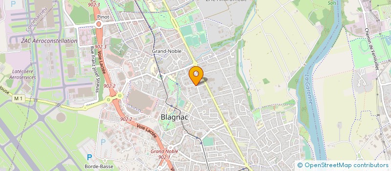 localisation de l'entreprise ARC CENTER à BLAGNAC