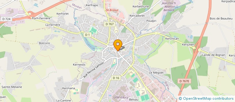 localisation de l'entreprise ARC'CIEL ROUTAGE à LOCMINE