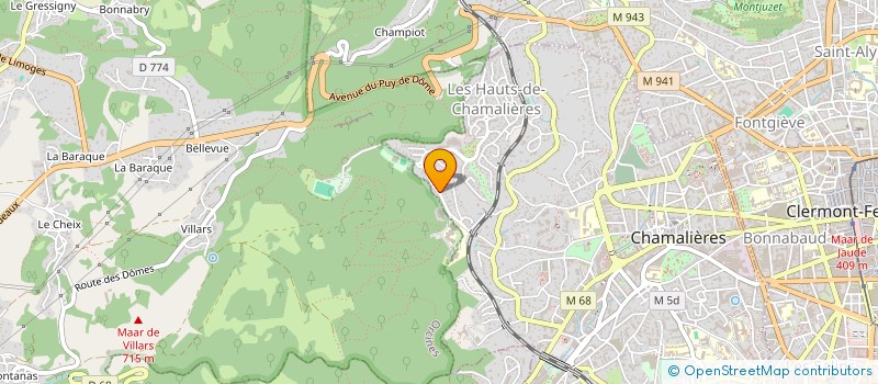 localisation de l'entreprise ARC CLUB CHAMALIERES  CHAMALIERES