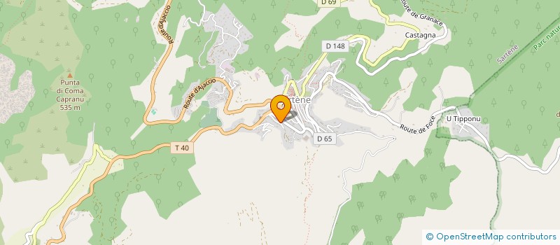 localisation de l'entreprise ARC CLUB DU SARTENAIS VALINCO  SARTENE