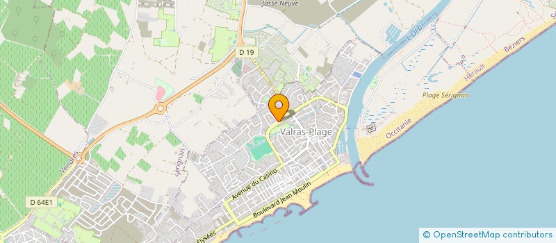 localisation de l'entreprise ARC CLUB SAUVIAN  VALRAS-PLAGE