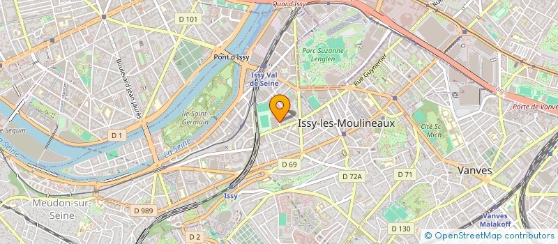 localisation de l'entreprise ARC CLUB SPORTIF à ISSY-LES-MOULINEAUX