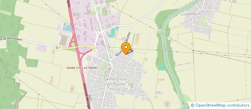 localisation de l'entreprise ARC CLUB STE CROIX EN PLAINE  SAINTE-CROIX-EN-PLAINE