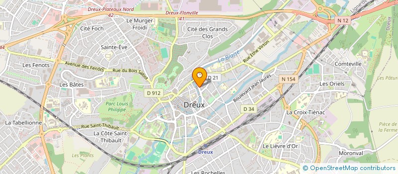 localisation de l'entreprise ARC CONCEPT à DREUX