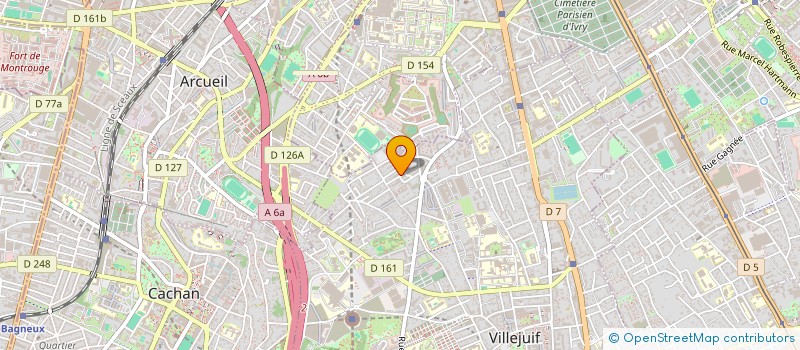 localisation de l'entreprise ARC CONCEPT à VILLEJUIF