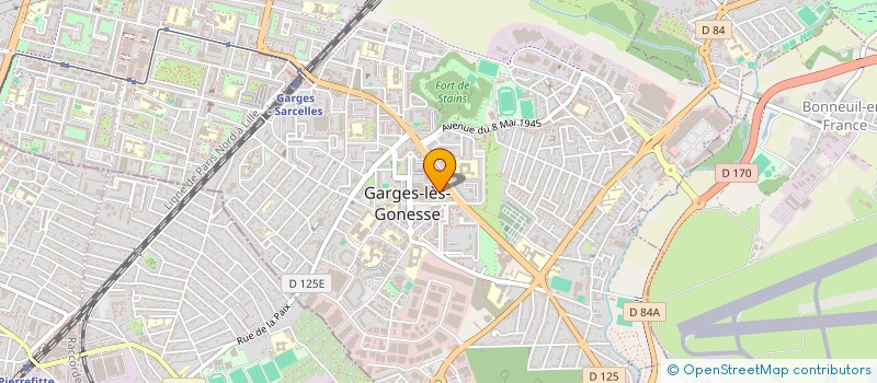 localisation de l'entreprise ARC CONSTRUCTION  GARGES-LES-GONESSE