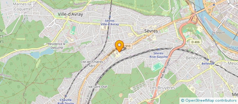 localisation de l'entreprise ARC DE SEINE IMMOBILIER  SEVRES