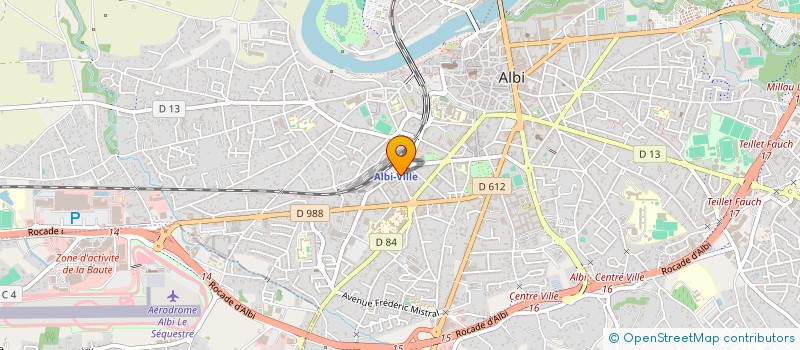 localisation de l'entreprise ARC DECO SOL  ALBI