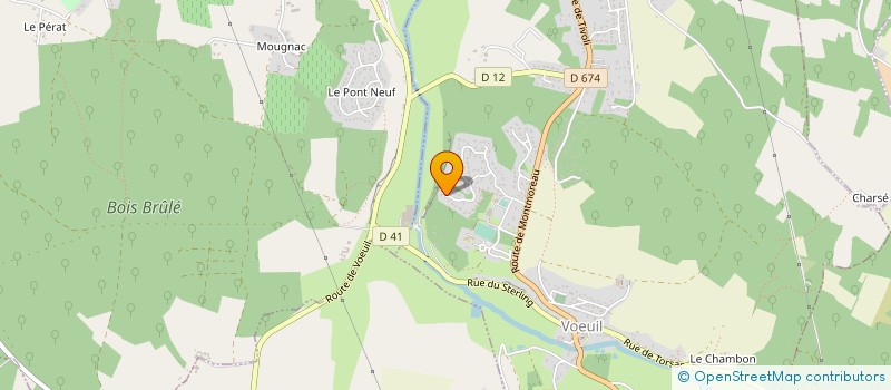 localisation de l'entreprise ARC DELICES à VŒUIL-ET-GIGET