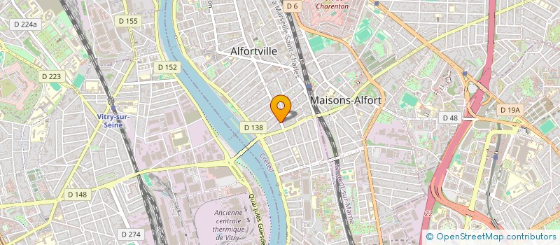 localisation de l'entreprise ARC DES COULEURS à ALFORTVILLE