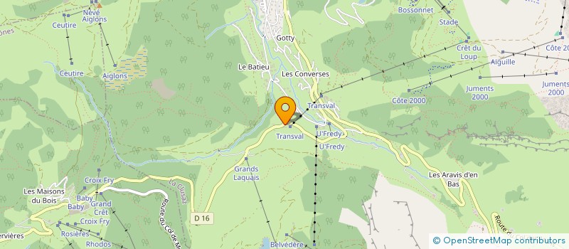 localisation de l'entreprise ARC DES JOUX à LA CLUSAZ