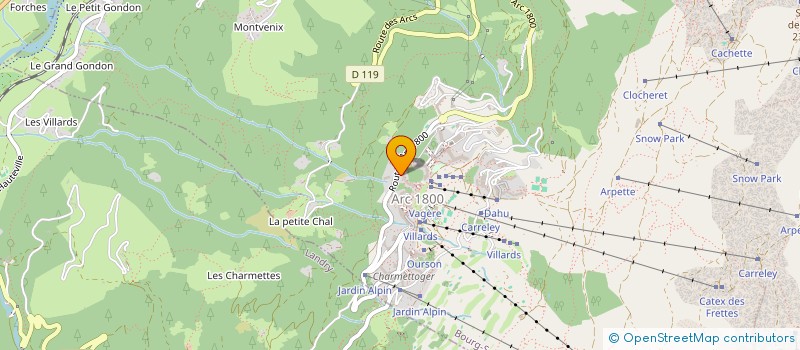 localisation de l'entreprise ARC DISTRIBUTION à BOURG-SAINT-MAURICE