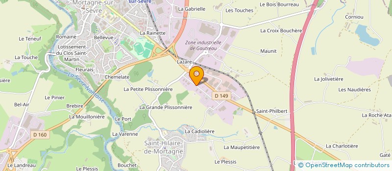 localisation de l'entreprise ARC DUVAL à MORTAGNE-SUR-SEVRE