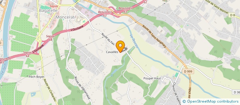 localisation de l'entreprise ARC'EAU à MONTAUBAN
