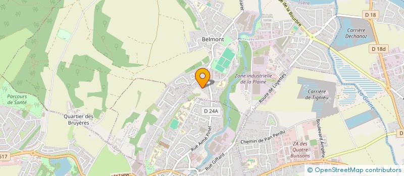 localisation de l'entreprise ARC'ECLAIR 38  CHAVANOZ