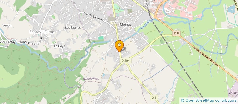 localisation de l'entreprise ARC'ELEC à MONTBRISON
