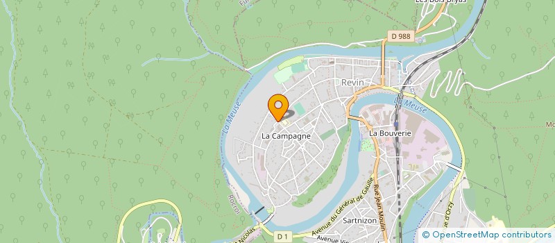 localisation de l'entreprise ARC-ELEC SARL à REVIN