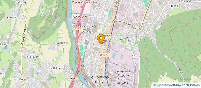 localisation de l'entreprise ARC EN CI ELLES  LE PONT-DE-CLAIX