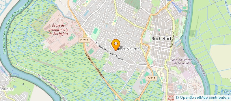 localisation de l'entreprise ARC EN CIEL 2001  ROCHEFORT