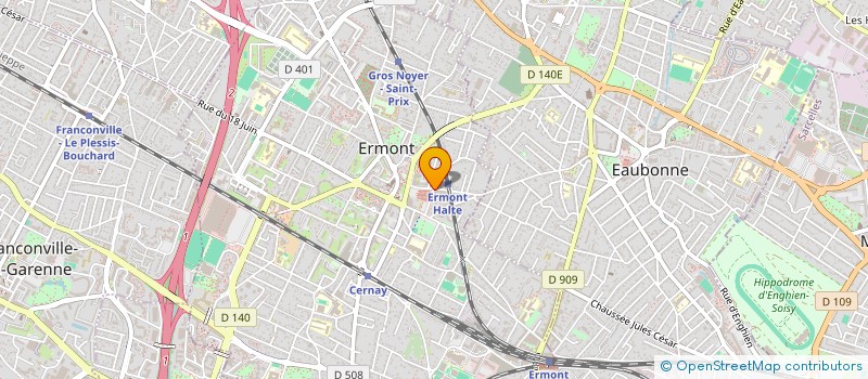 localisation de l'entreprise ARC EN CIEL à ERMONT