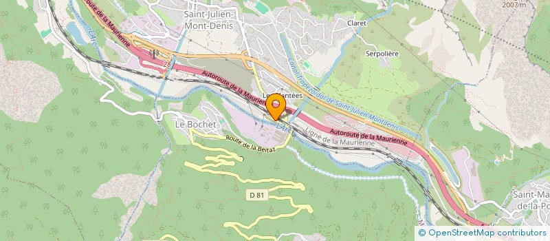 localisation de l'entreprise ARC EN CIEL  MONTRICHER-ALBANNE