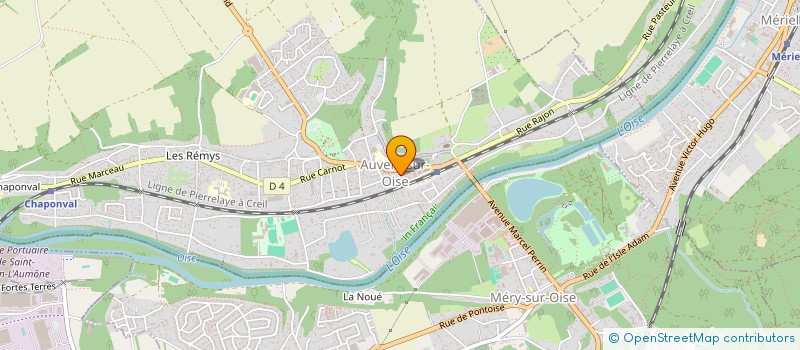 localisation de l'entreprise ARC EN CIEL à AUVERS-SUR-OISE