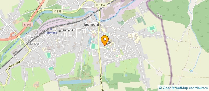 localisation de l'entreprise ARC EN CIEL à JEUMONT