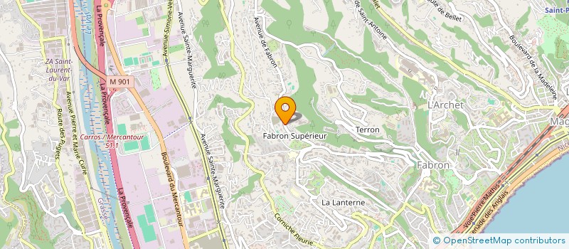 localisation de l'entreprise ARC EN CIEL à NICE