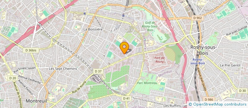 localisation de l'entreprise ARC EN CIEL à MONTREUIL