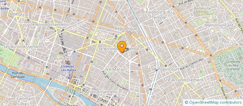 localisation de l'entreprise ARC EN CIEL à PARIS