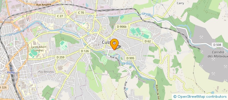 localisation de l'entreprise ARC EN CIEL à CUSSET