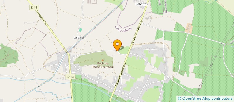 localisation de l'entreprise ARC EN CIEL  CUXAC-D'AUDE