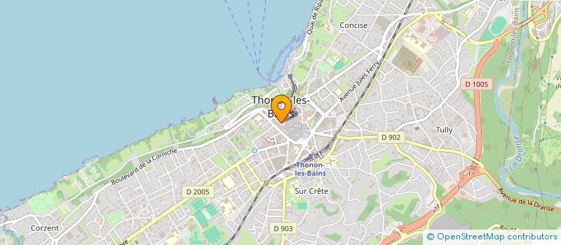 localisation de l'entreprise ARC EN CIEL à THONON-LES-BAINS