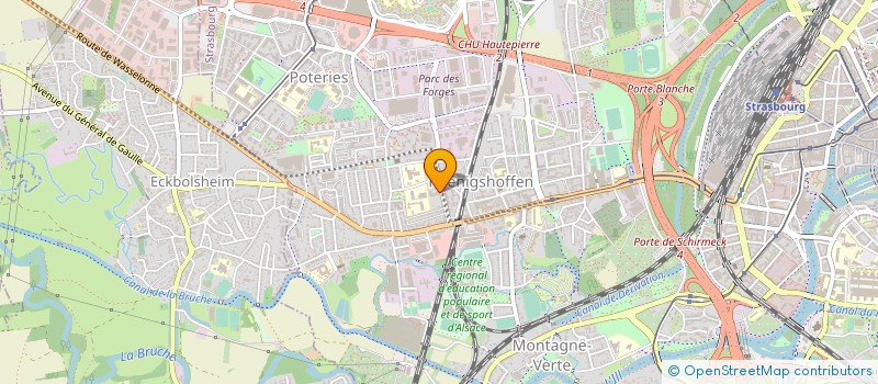 localisation de l'entreprise ARC EN CIEL à STRASBOURG