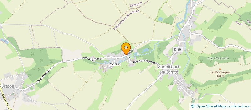 localisation de l'entreprise ARC EN CIEL  MAGNICOURT-EN-COMTE