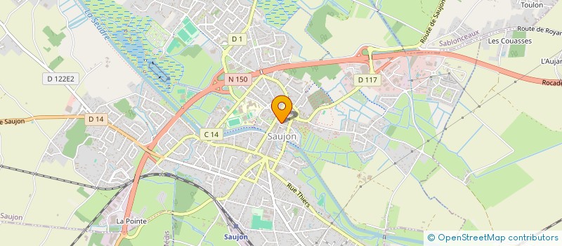 localisation de l'entreprise ARC EN CIEL à SAUJON