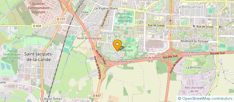 localisation de l'entreprise ARC EN CIEL  RENNES